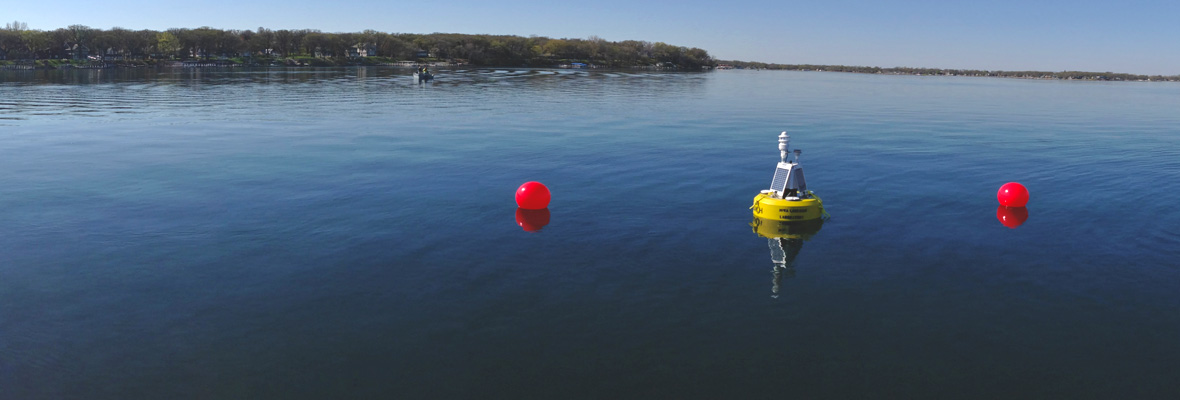 collecting limnological data with lake buoys